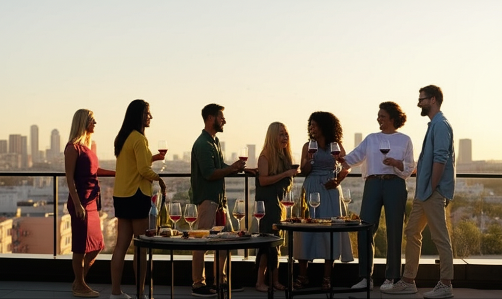 Rooftop Wine Tasting
