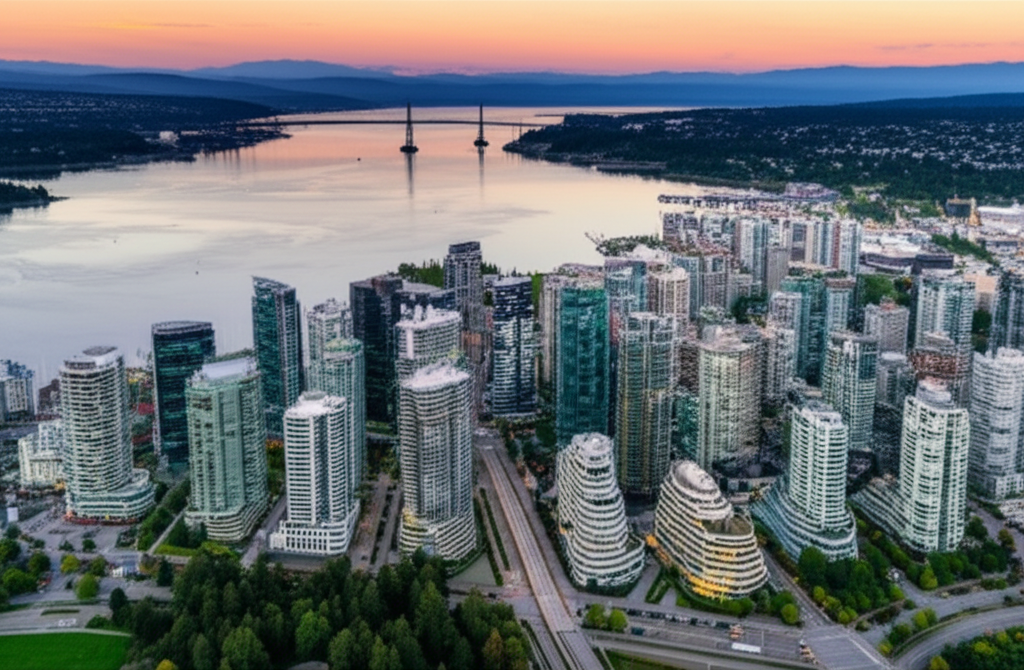 Downtown Vancouver Aerial View
